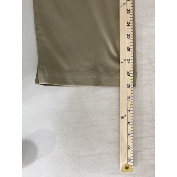 Nike Dri Fit Pants 32x30 (34x29) Mens Golf Performance Stretch Lightweight Beige - Picture 14 of 15